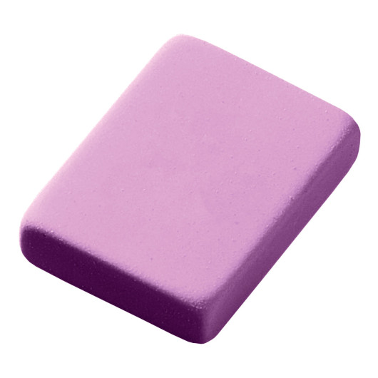 Kids Square Rubber Erasers Purple